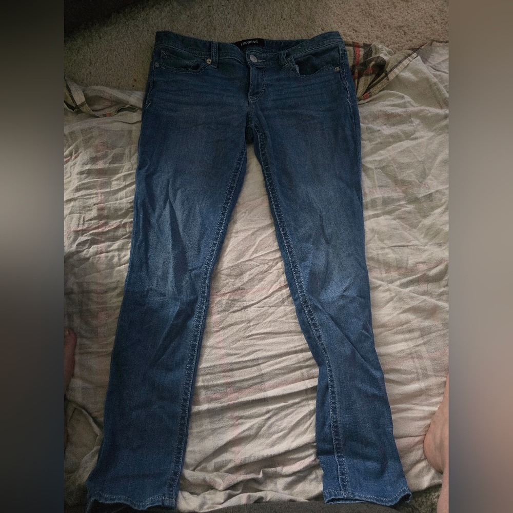 Express 12L Stretch Low Rise Leggings, Good Condition